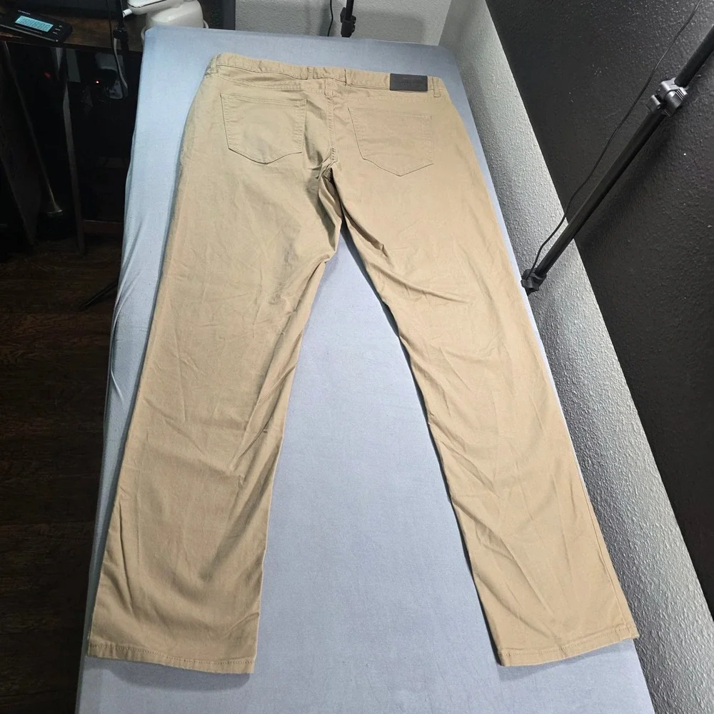 Michael Kors Parker Slim Fit Tan Khaki Pants Mens 36x32 Cotton Stretch Chinos